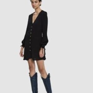 STELEN Kacy Button-Front Mini Dress